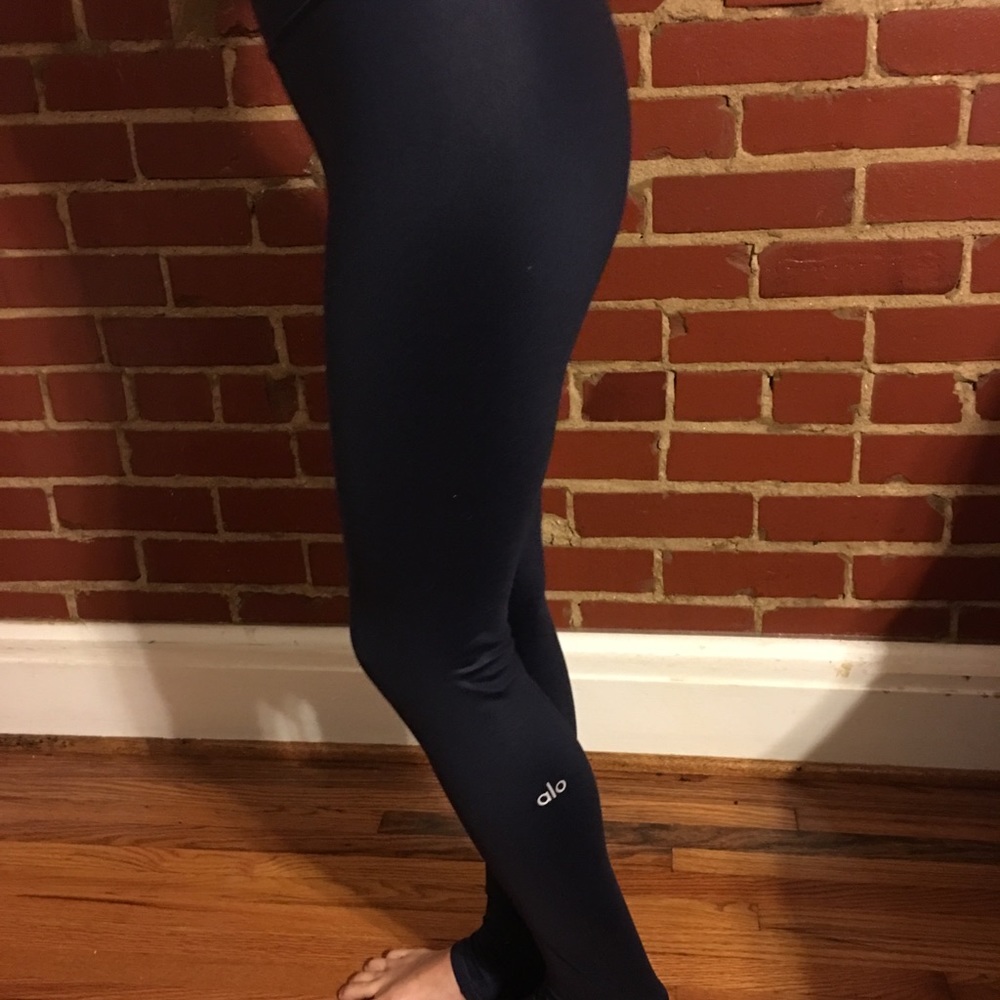 Alo Yoga Rich Navy Blue Idol Legging